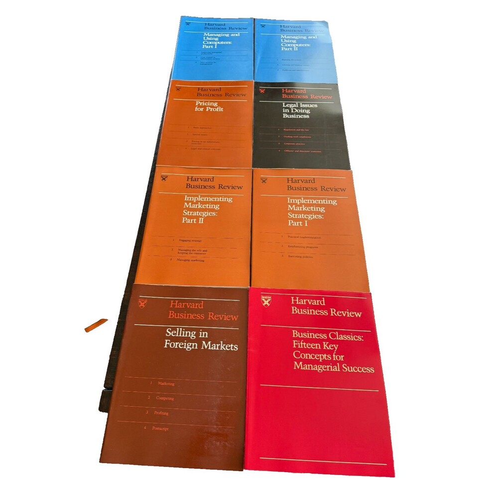 Lot of 8 Harvard Business Review Books Marketing Business Pricing Computers